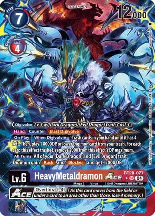 HeavyMetaldramon ACE (Alternate Art) — Release Special Booster 2.5