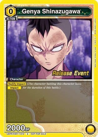 Genya Shinazugawa (012) — UE05BT: Demon Slayer: Kimetsu no Yaiba Release Event Cards