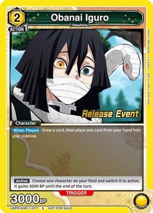Obanai Iguro (017) — UE05BT: Demon Slayer: Kimetsu no Yaiba Release Event Cards
