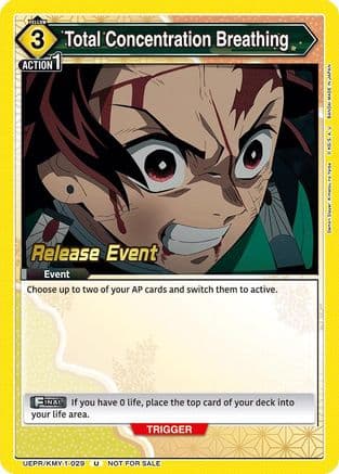 Total Concentration Breathing (029) — UE05BT: Demon Slayer: Kimetsu no Yaiba Release Event Cards