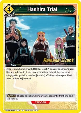 Hashira Trial — Union Arena card