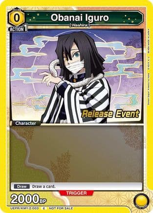 Obanai Iguro (003) — UE05BT: Demon Slayer: Kimetsu no Yaiba Release Event Cards