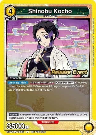 Shinobu Kocho (005) — UE05BT: Demon Slayer: Kimetsu no Yaiba Release Event Cards