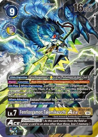 Fenriloogamon: Takemikazuchi ACE (Alternate Art) — Release Special Booster 2.5
