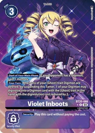 Violet Inboots - BT20-088 (Alternate Art) — Release Special Booster 2.5