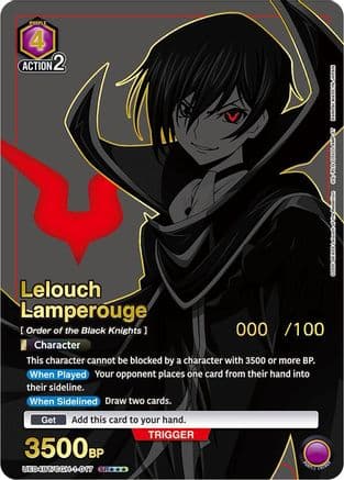 Lelouch Lamperouge (017) (SR***) (Serial Numbered)
