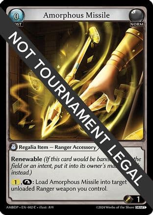 Amorphous Missile — Mortal Ambition Draft Pack
