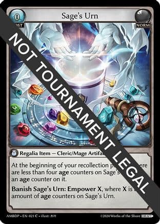 Sage's Urn — Mortal Ambition Draft Pack