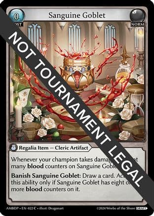 Sanguine Goblet — Mortal Ambition Draft Pack