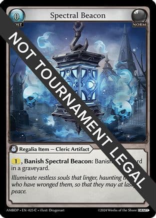 Spectral Beacon — Mortal Ambition Draft Pack Grand Archive TCG card by Dragonart