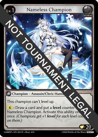 Nameless Champion (Assassin/Cleric) — Mortal Ambition Draft Pack