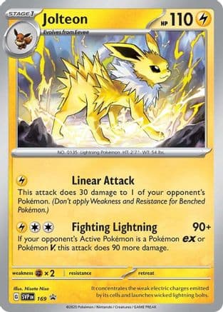 Jolteon - 169 — SV: Scarlet & Violet Promo Cards