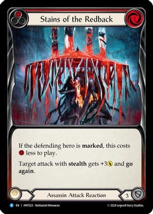 Stains of the Redback (Red) — The Hunted Flesh and Blood card by Nathaniel Himawan