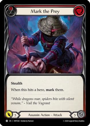 Mark the Prey (Red) — The Hunted Flesh and Blood card by Gabolelsenere Fontanar
