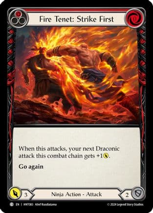 Fire Tenet: Strike First (Red) — The Hunted