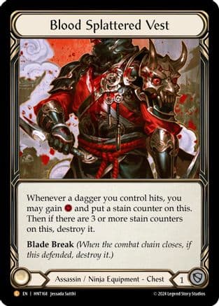 Blood Splattered Vest — The Hunted Flesh and Blood card by Jessada Sutthi