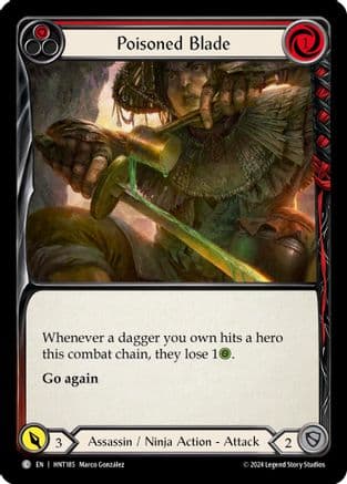 Poisoned Blade (Red) — The Hunted Flesh and Blood card by Marco Godbole