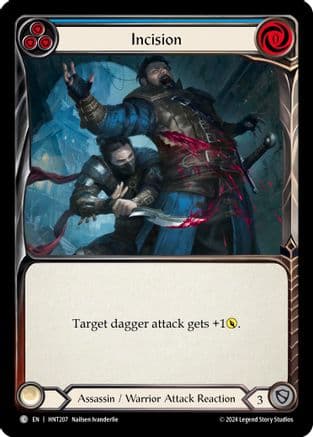 Incision (Blue) — The Hunted Flesh and Blood card by Nailsen Ivanderlie