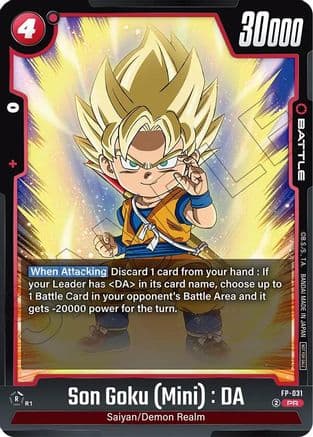 Son Goku (Mini) : DA - FP-031 — Fusion World Promotion Cards and Packs
