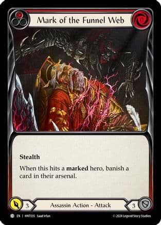 Mark of the Funnel Web (Red) — The Hunted Flesh and Blood card by Takri Rivas
