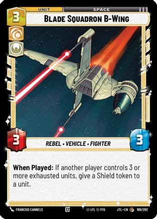 Blade Squadron B-Wing — Jump to Lightspeed Star Wars: Unlimited card by Francois Cannels