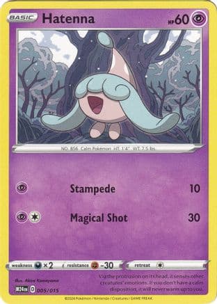 Hatenna — McDonald's Promos 2024 Pokémon TCG card by Akira Komayama