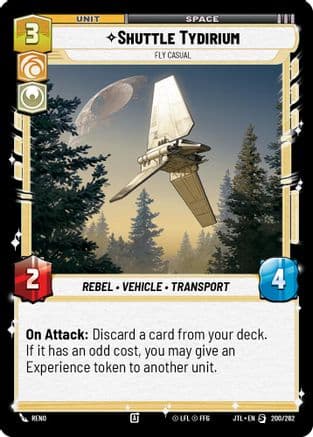 Shuttle Tydirium - Fly Casual — Jump to Lightspeed Star Wars: Unlimited card by Reno
