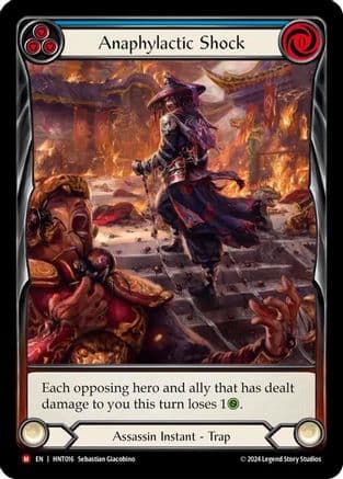 Anaphylactic Shock (Extended Art) — The Hunted Flesh and Blood card by Sebastian Giocobino