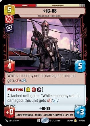 IG-88 - Murderous Phlutdroid — Jump to Lightspeed Star Wars: Unlimited card by JB Casacop