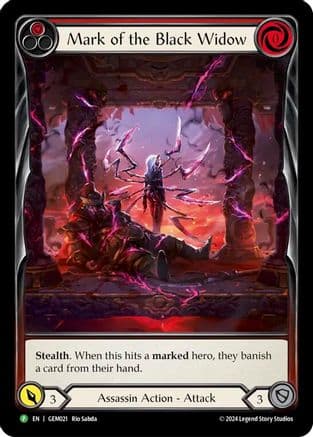 Mark of the Black Widow - GEM021 — GEM Pack 1 Flesh and Blood card by Rio Sabda