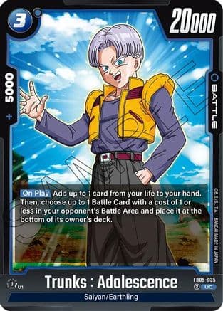 Trunks : Adolescence — New Adventure