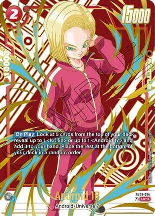 Android 18 - FB01-014 (Alternate Art) — Awakened Pulse Alternate Art Reprints