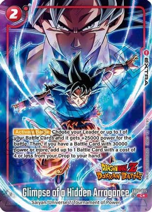 Glimpse of a Hidden Arrogance (Dragon Ball Z Dokkan Battle Alternate Art) — Blazing Aura Alternate Art Reprints