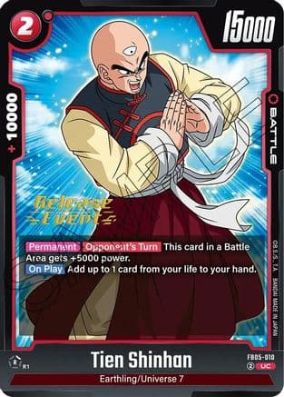 Tien Shinhan - FB05-010 — New Adventure Release Event Cards