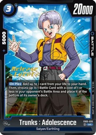 Trunks : Adolescence — New Adventure Release Event Cards