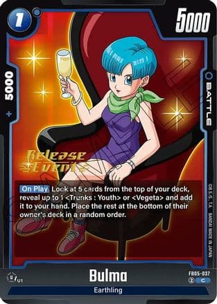 Bulma - FB05-037 — New Adventure Release Event Cards