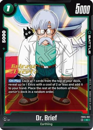 Dr. Brief — New Adventure Release Event Cards