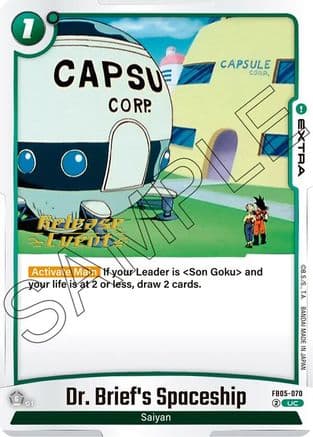 Dr. Brief's Spaceship — New Adventure Release Event Cards