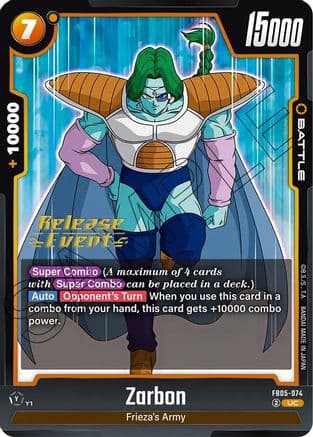 Zarbon — New Adventure Release Event Cards