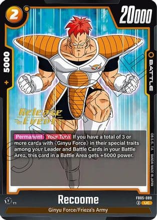 Recoome — New Adventure Release Event Cards
