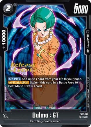 Bulma : GT — Dragon Ball Super: Fusion World card