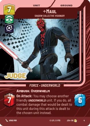 Maul - Shadow Collective Visionary — Judge Promos