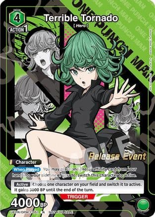 Terrible Tornado (Release Event Participation) — UE06BT: One Punch Man Release Event Cards