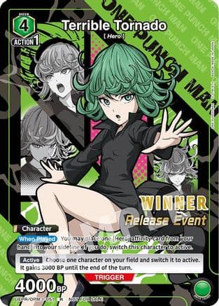 Terrible Tornado (Release Event Winner) — UE06BT: One Punch Man Release Event Cards