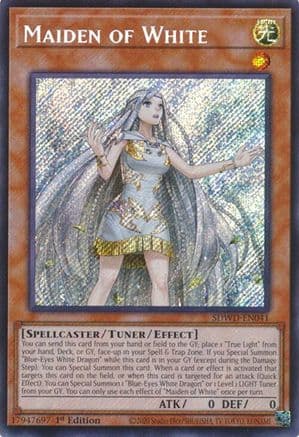 Maiden of White (Secret Rare) — Structure Deck: Blue-Eyes White Destiny