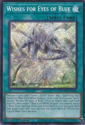 Wishes for Eyes of Blue (Secret Rare) — Structure Deck: Blue-Eyes White Destiny