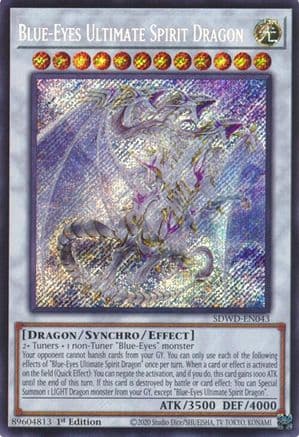 Blue-Eyes Ultimate Spirit Dragon (Secret Rare) — Structure Deck: Blue-Eyes White Destiny