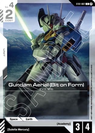 Gundam Aerial (Bit on Form) — Edition Beta
