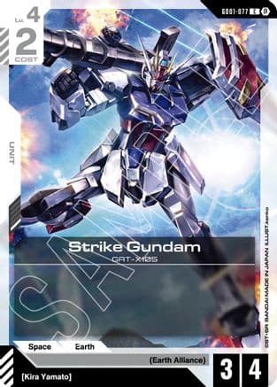 Strike Gundam (GD01-077) — Edition Beta