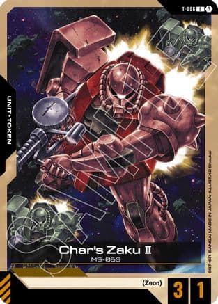 Char's Zaku II (Token) — Edition Beta